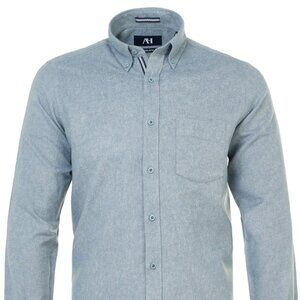 American Heritage Sky Blue EverFresh Flannel Shirt